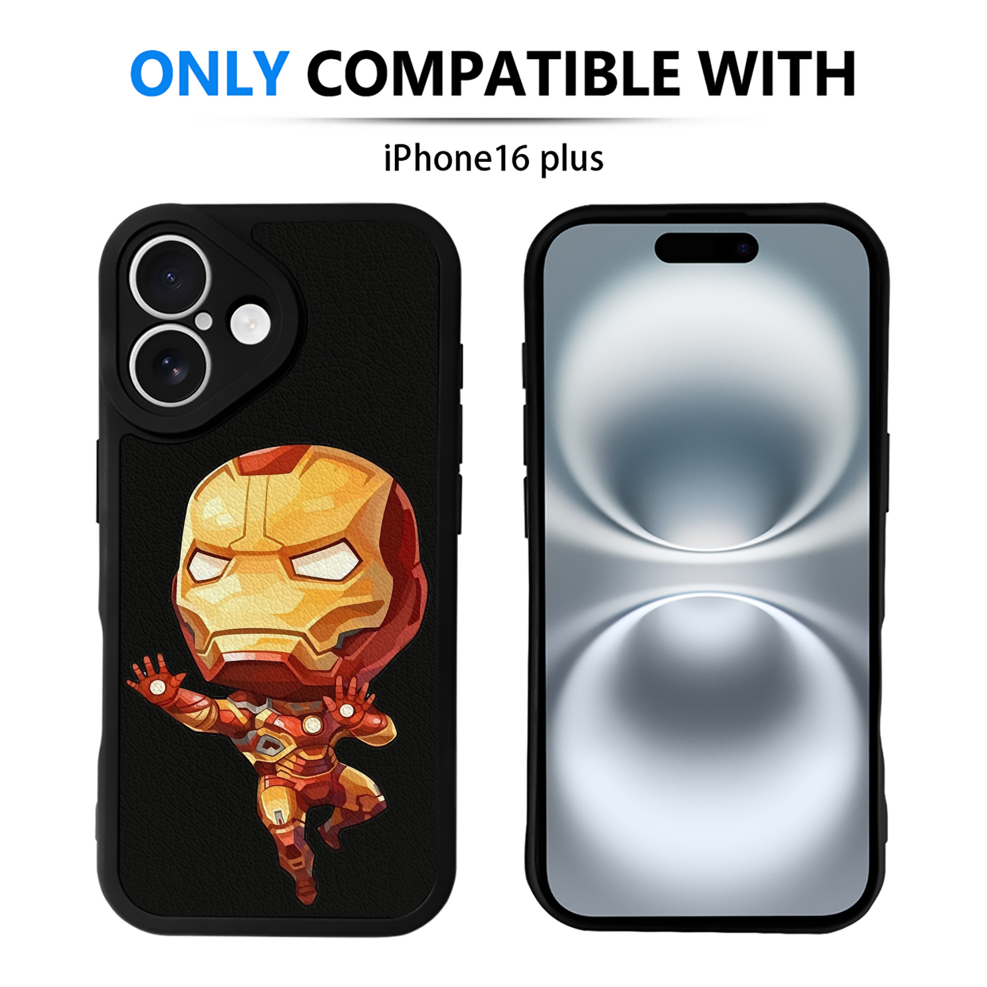 （画像用） アベンジャーズ The Avengers 【iPhone 16シリーズ対応】シリコンスマホケース（レザー調） 材質：シリコン